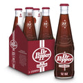 Dr Pepper Real Sugar Soda, 12 fl oz Bottles, 4-Pack
